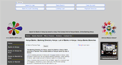Desktop Screenshot of banks-kenya.com