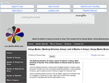 Tablet Screenshot of banks-kenya.com